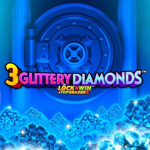 3 Glittery Diamonds logo by PearFiction Studios OneRush Casino